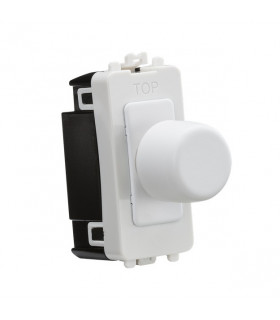 1G 2-way 10-200W (10-100W LED) trailing edge dimmer - matt white