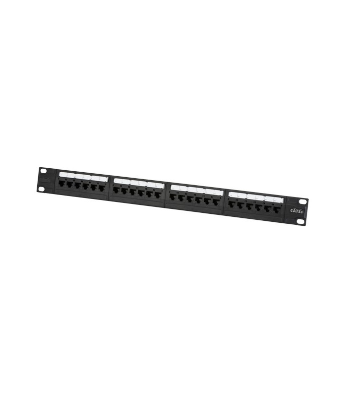 19"1U  UTP CAT5e 24-port Patch Panel