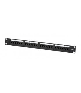 19"1U  UTP CAT6 24-port Patch Panel