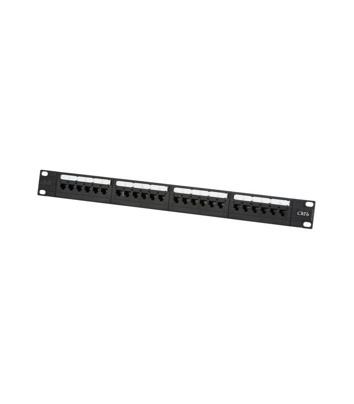 19"1U  UTP CAT6 24-port Patch Panel