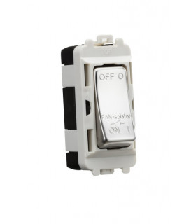 10A Fan Isolator Module - Polished Chrome