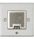 3W RMS Bluetooth Speaker Outlet - Brushed Chrome