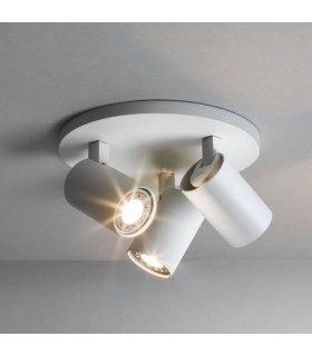 3 Light Triple Round Spotlight White, GU10 - 1