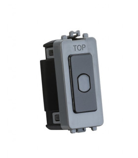 1G 1-way 10-200W (10-100W LED) trailing edge dimmer (Press Type) - matt black