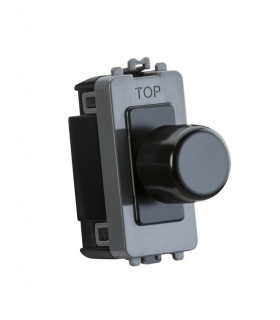 1G 2-way 10-200W (10-100W LED) trailing edge dimmer - matt black