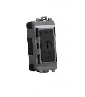 10A Fan Isolator Key Switch Module - Matt Black