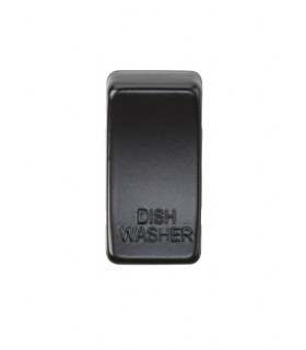 Switch cover "marked DISHWASHER" - matt black