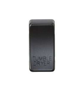 Switch cover "marked TUMBLE DRYER" - matt black