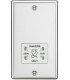 115-230V Dual Voltage Shaver Socket with White Insert - Rounded Edge Polished Chrome