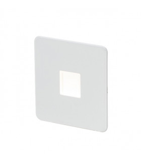 Screwless 230V LED Plinth Light - Matt White