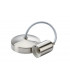 6" E27 Contemporary Pendant Set - Brushed Chrome