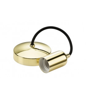 6" E27 Contemporary Pendant Set - Polished Brass