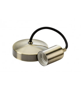 6" E27 Contemporary Pendant Set - Antique Brass