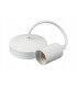 6" E27 Contemporary Pendant Set - Matt White