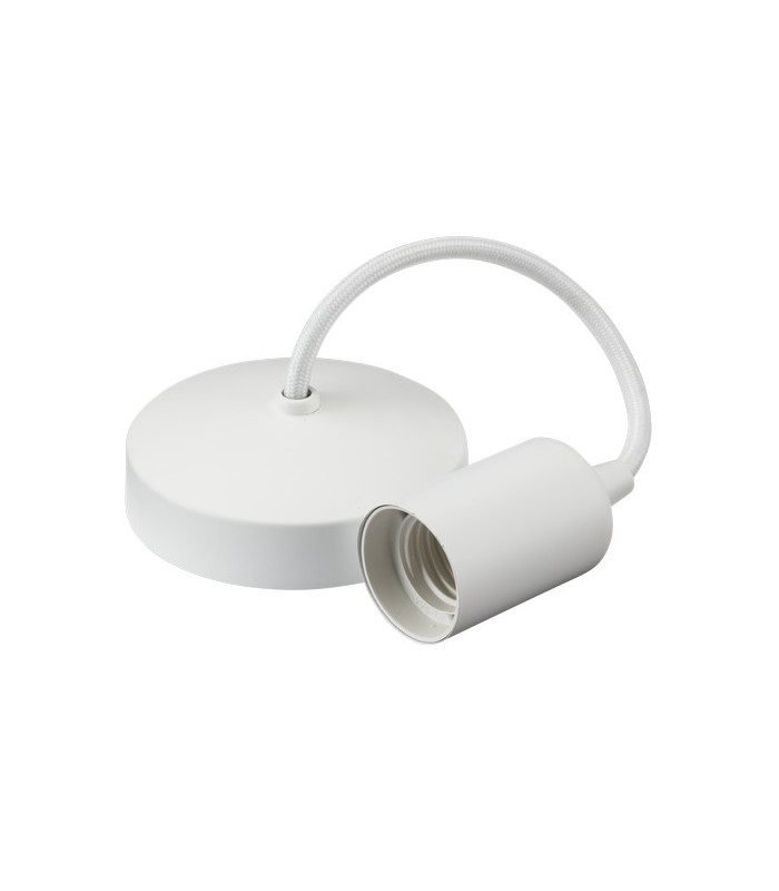 6" E27 Contemporary Pendant Set - Matt White