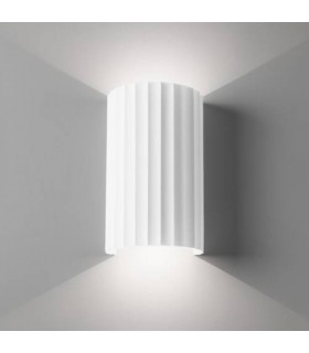 2 Light Indoor Plaster Small Wall Light White, GU10 - 1