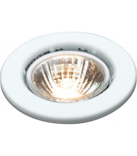 Brushed Chrome Recessed Fixed Downlight