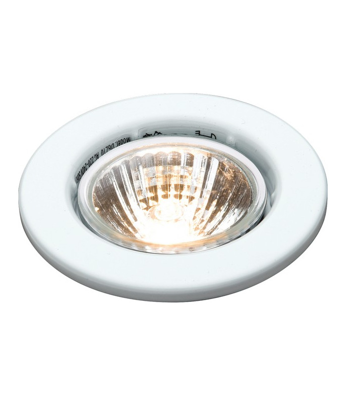 Brushed Chrome Recessed Fixed Downlight