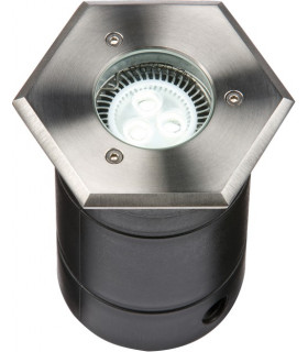 Triangular Under Cabinet Fitting 1m Cable Brushed Chrome