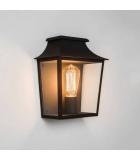 1 Light Outdoor Wall Lantern Black IP44, E27 - 1