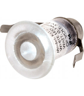 24V Small Stainless Steel Ground Fitting 4 x White LED
