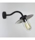 1 Light Outdoor Fisherman Dome Wall Light Black IP44, E27 - 1