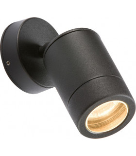 Bulkhead with Clear Prismatic Diffuser and Black Plastic Base