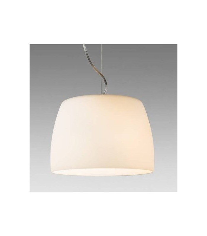 1 Light  Large Dome Ceiling Pendant Polished Chrome, E27 - 1