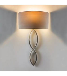 1 Light Indoor Wall Light Nickel (Shade Not Included), E27 - 1