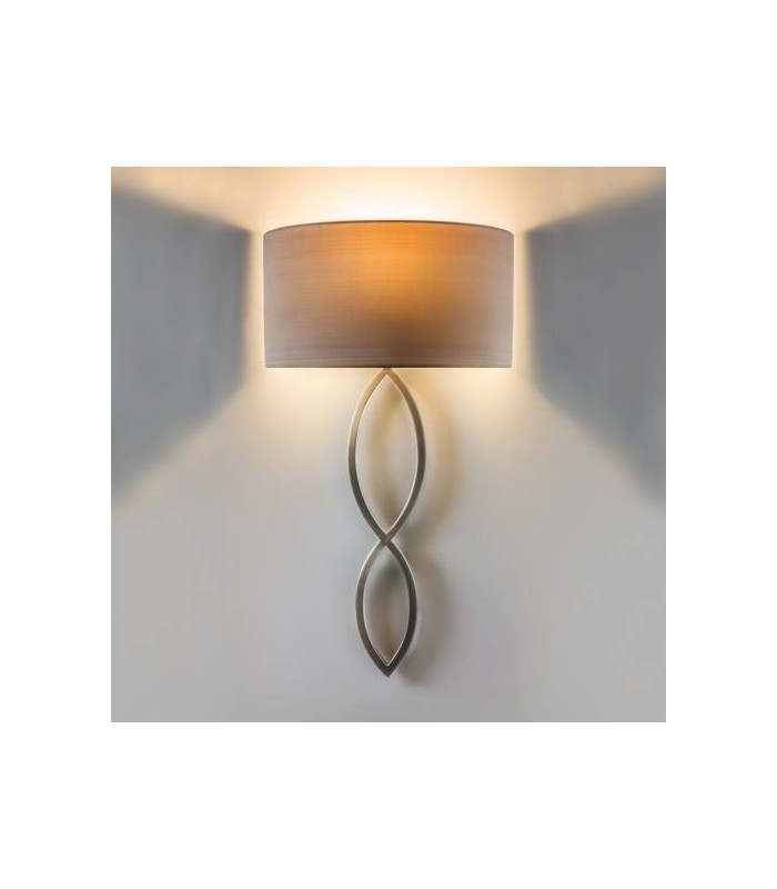 1 Light Indoor Wall Light Nickel (Shade Not Included), E27 - 1