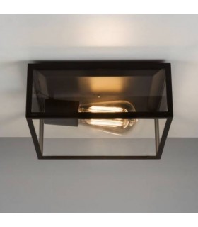 1 Light Outdoor Ceiling Light Black, E27 - 1