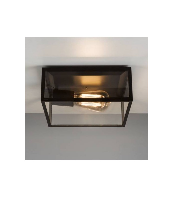 1 Light Outdoor Ceiling Light Black, E27 - 1