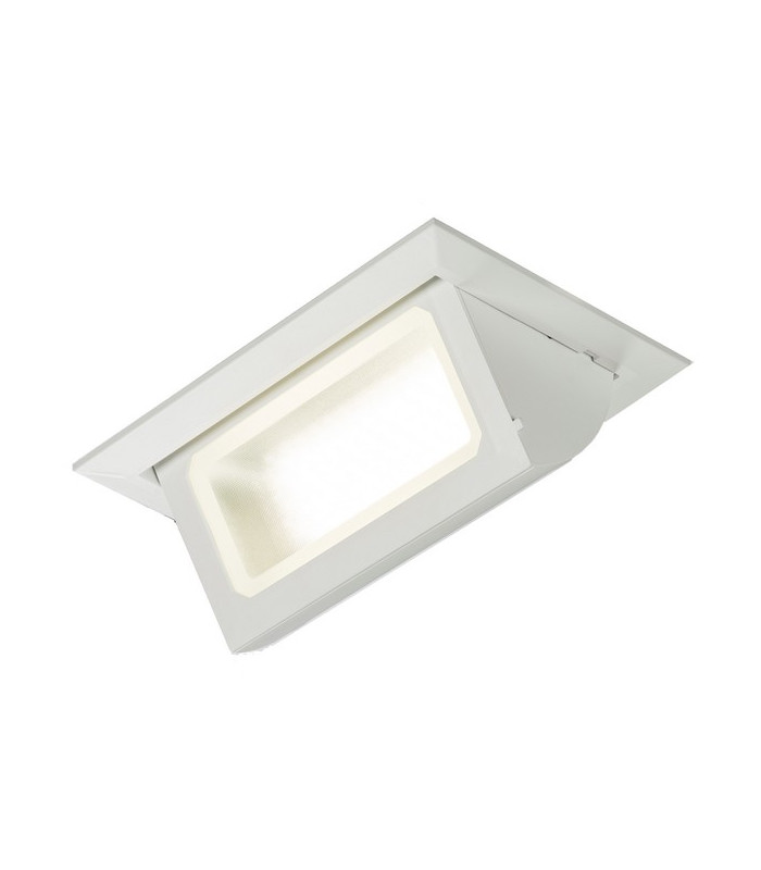 GU10 Brushed Chrome Recessed Tilt Twist & Lock Downlight