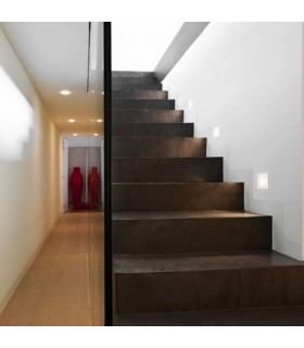 LED 1 Light Outdoor Recessed Marker Wall Light White IP65 - 2