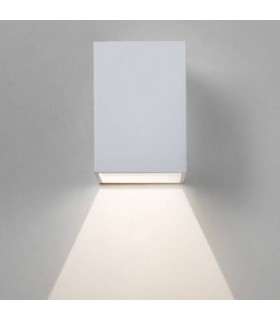 LED 1 Light Outdoor Small Wall Light Textured White IP65 - 1