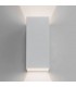 LED 1 Light Outdoor Up Down Medium Wall Light Textured White IP65 - 1