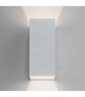 LED 1 Light Outdoor Up Down Medium Wall Light Textured White IP65 - 1