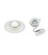 White LED Recessed Brick Light - Black Fascia