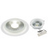 White LED Recessed Brick Light - Brushed Steel Fascia