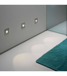 1 Light Outdoor Recessed Marker Wall Light Stainless Steel IP65, E27 - 1