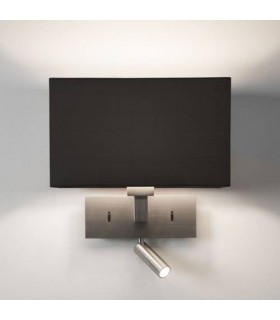 1 Light Indoor Wall Reading Light Matt Nickel  - Shade Not Included, E27 - 1