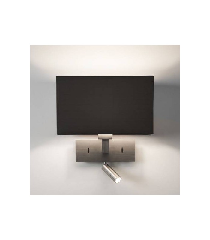 1 Light Indoor Wall Reading Light Matt Nickel  - Shade Not Included, E27 - 1