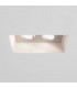2 Light Twin Adjustable Recessed Downlight Plaster, GU10 - 1