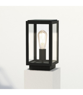 Outdoor Pedestal Lamp Textured Black IP44
