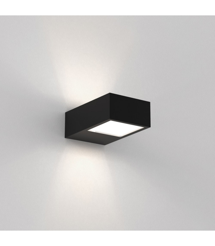 High Power LED Bathroom Wall Lamp Matt Black IP44