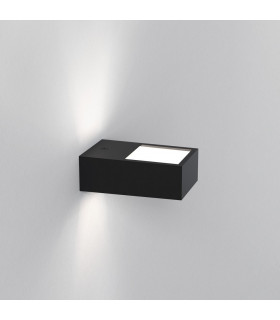 High Power LED Bathroom Wall Lamp Matt Black IP44