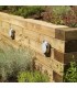1 Light Outdoor Bulkhead Wall Light Polished Aluminium IP65, G9 - 1