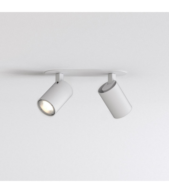 2 Light Spotlight Textured White