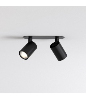 2 Light Spotlight Matt Black