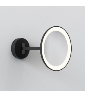 Integrated LED tape Bathroom Mirrors Matt Black IP44